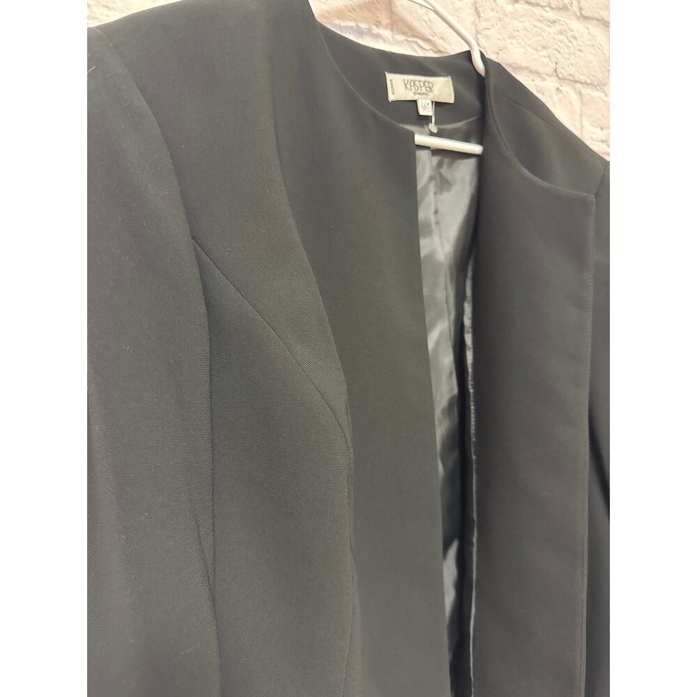 Kasper Separates Black Open Front Fully Lined Car… - image 2